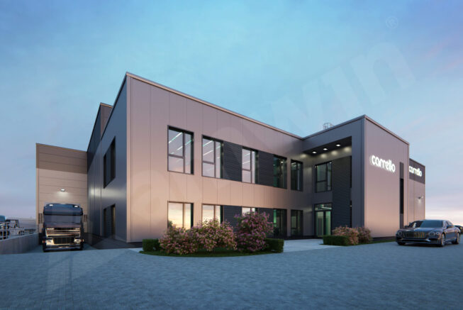 Amwin realizuje hale w Dobrzykowicach