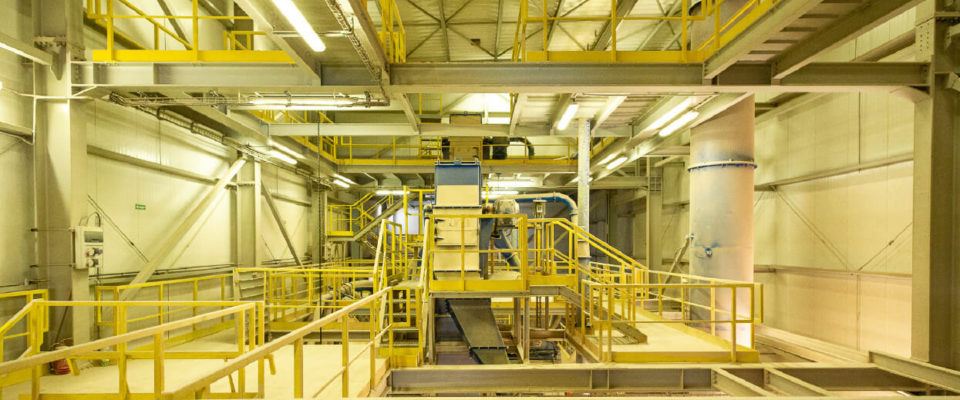 Przykładowe wnętrze hali przemysłowej