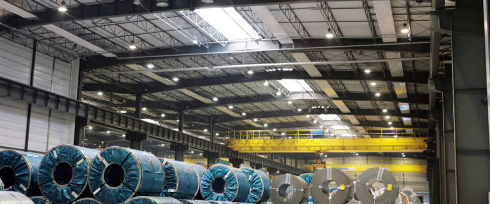 Wnętrze hali produkcyjnej