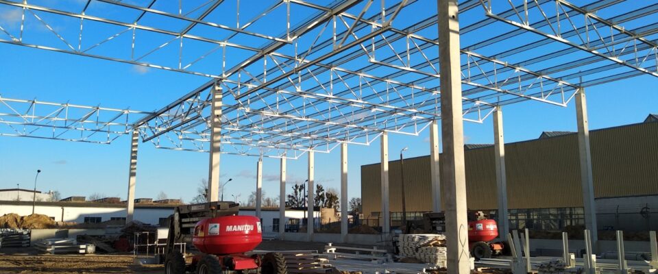 hala stalowa - budowa