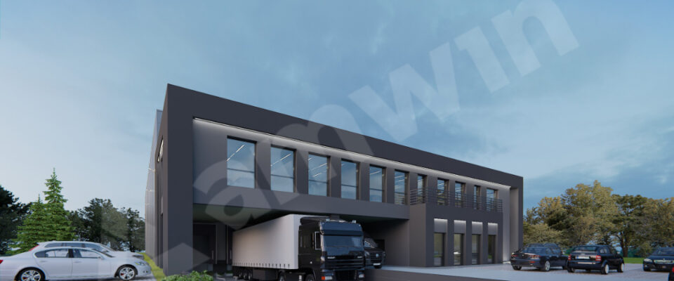 Nowa budowa w parku logistycznym w Więckowicach Amwin 2022