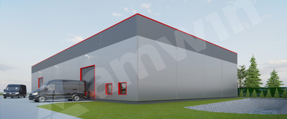 Generalny wykonawca Amwin buduje hale z biurowcem dla Izoserwis